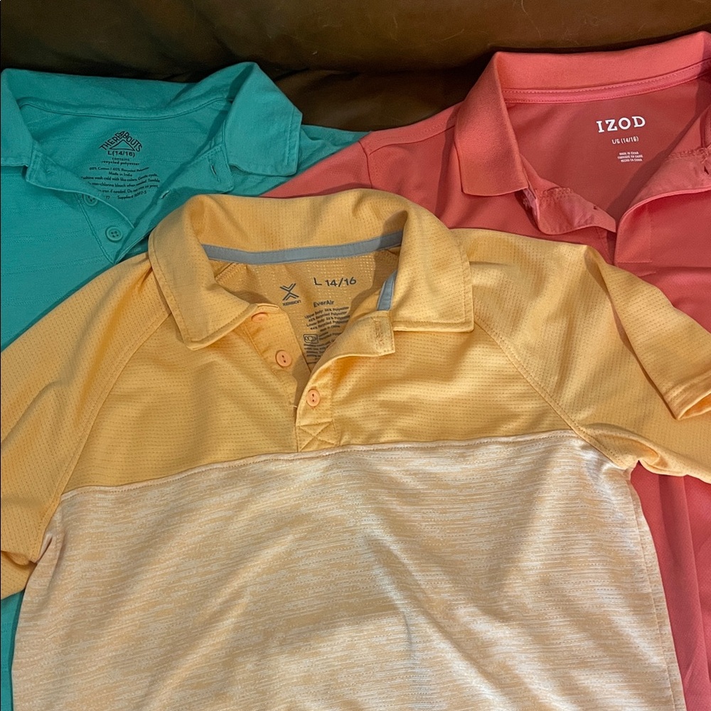 Set of 3 Cool breezy Kids Polo Shirts